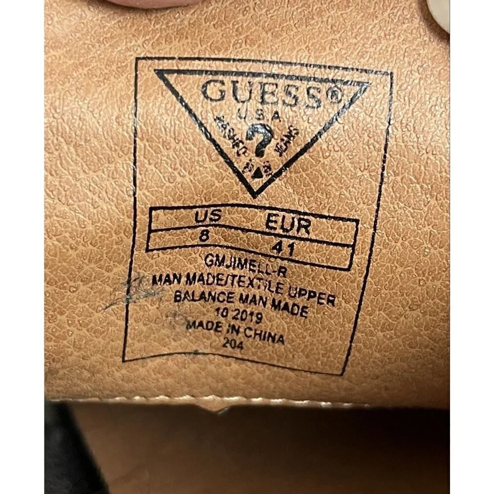Guess Brown Faux Leather Dress Shoes Men's 8 Wedding‎ Groomsman Formal Business